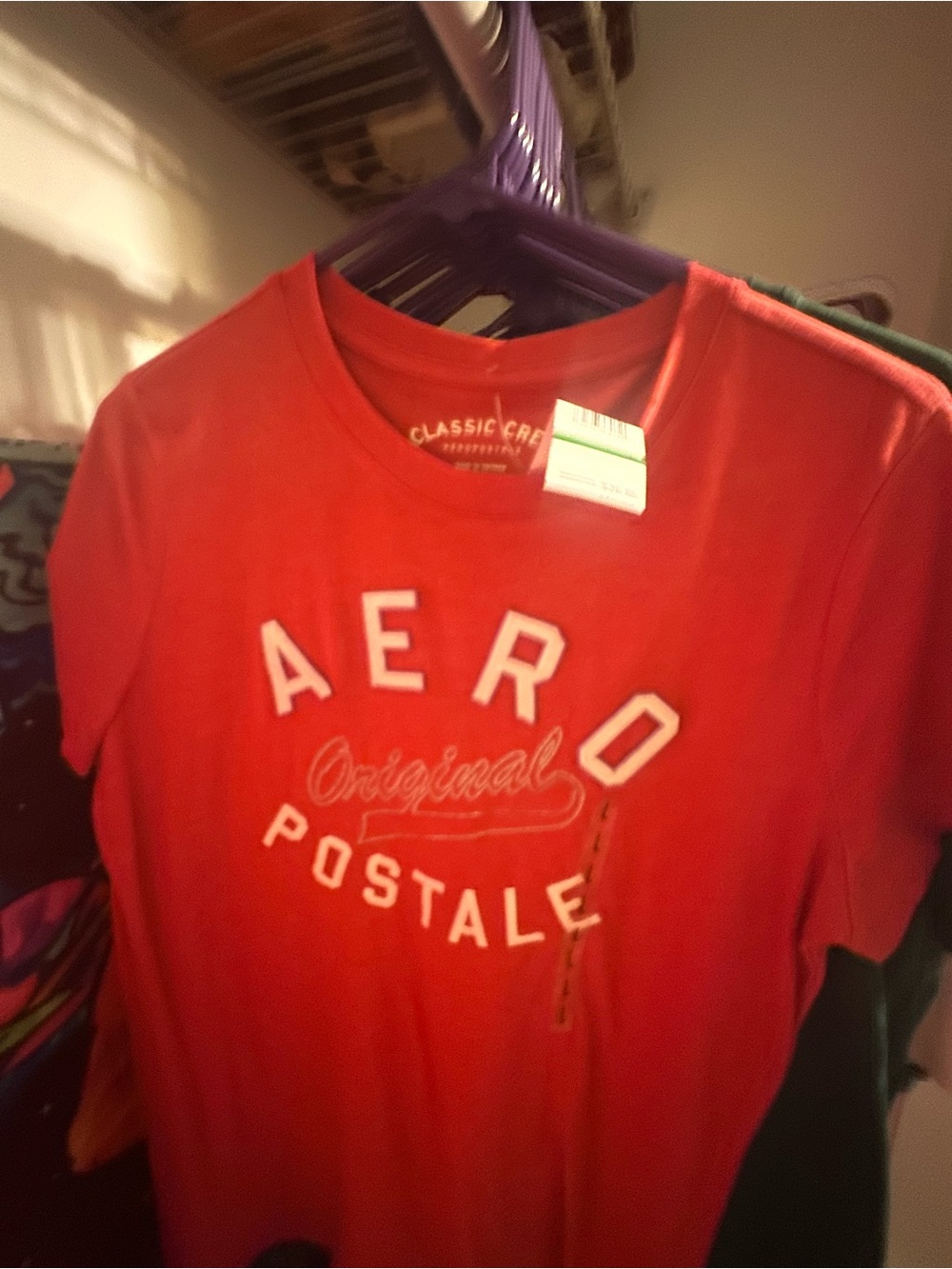 Aeropostale Red Graphic Logo Tee